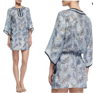 TORY BURCH Dream Catcher Short Caftan Tunic Swim Cover Up Dress
